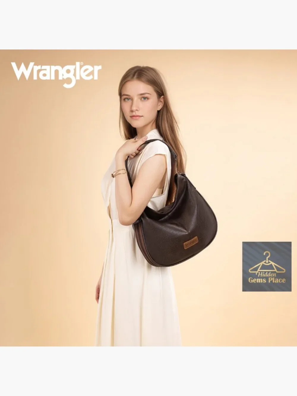 Hobo Crossbody Bag with Adjustable Strap Vegan Leather